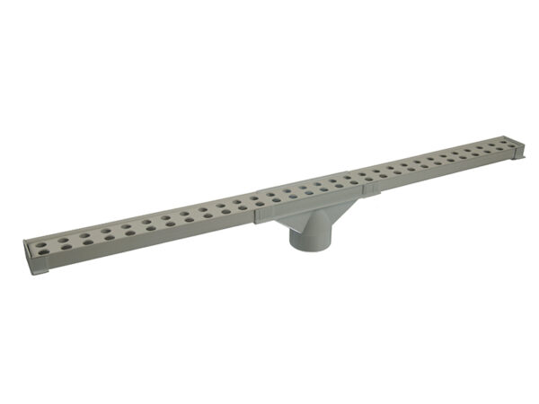 Kit rejilla p/ desague 1.30m con grill superior gris