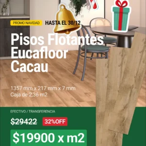 Piso Flotante 7mm Cacau x m2