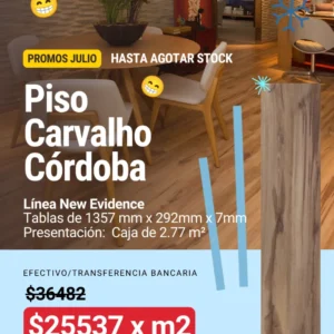 Piso Flotante 7mm Carvalho Cordoba