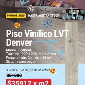 Piso Vinílico Eucafloor Basic Denver