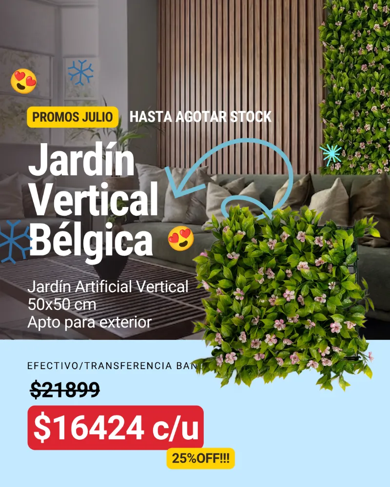 Jardín Artificial Bélgica 50x50cm
