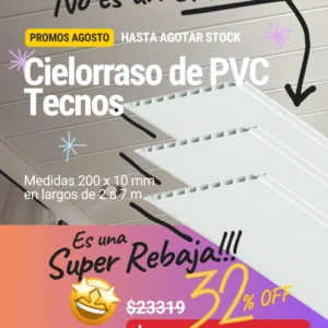 Cielorraso de PVC modelo Tecnos
