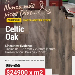 Piso Flotante 7mm Celtic Oak