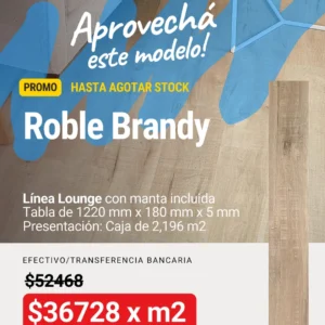Piso Vinílico Lounge Roble Brandy