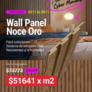 Wall Panel MDF RH Noce Oro