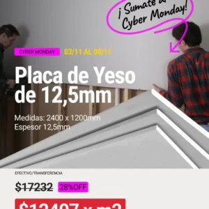 Placa STD Placo 1200 x 2400 x 12.5mm