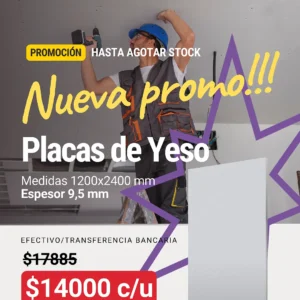 Placa STD Placo 9.5 mm