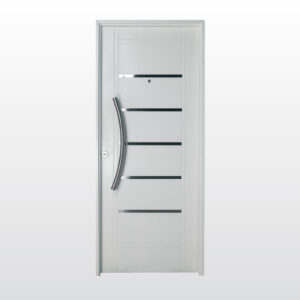 Puerta de Chapa Inyec Modelo 2510 Blanca Der 0.80