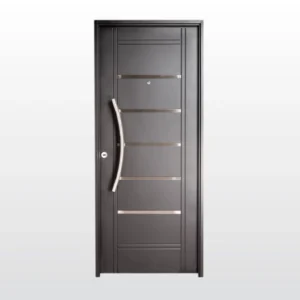 Puerta de Chapa Inyec Modelo 2510 Negra Der 0.80