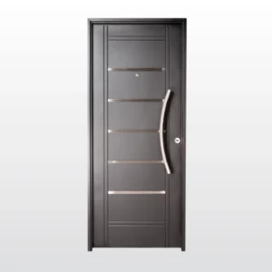 Puerta de Chapa Inyec Modelo 2510 Negra Izq 0.80