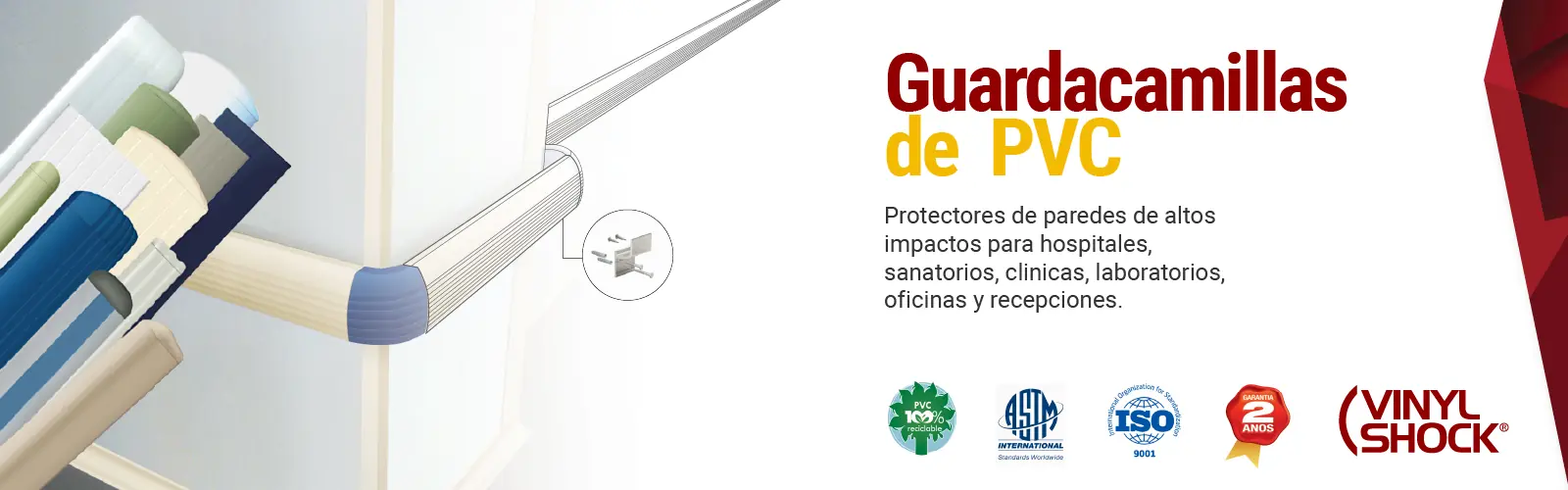 guardacamillas guardasillas y pasamanos de PVC tecnoperfil