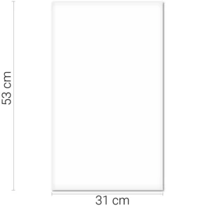 Cerámica HD Nieve Satinado 1ra 31x53 cm