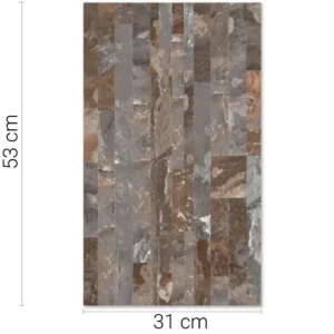 Cerámica Muro Piedra Petróleo 1ra 31x53 cm
