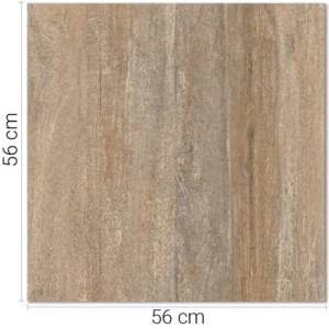 Piso de Cerámica Pino Oscuro 56x56 cm