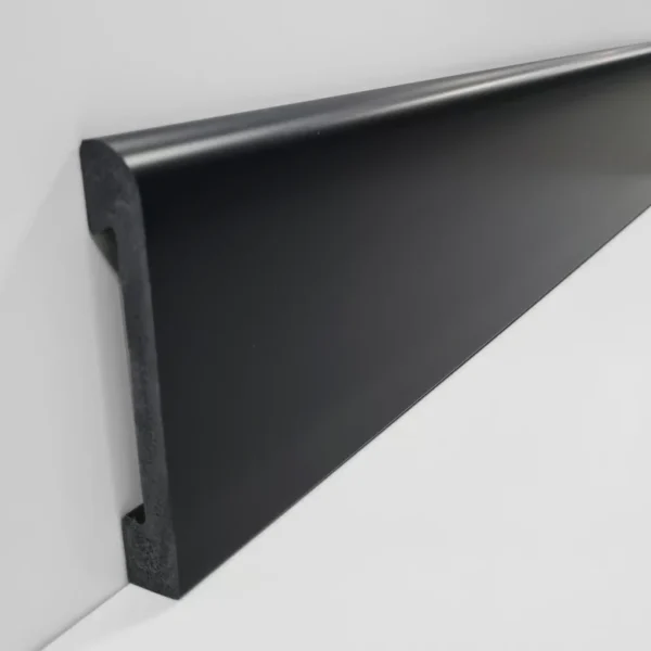 Zócalo resistente al agua Top Round Negro Azabache 100 x 2.40 mts