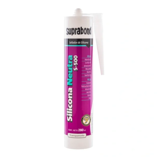 Silicona Neutra S-500 280ml Suprabond transparente