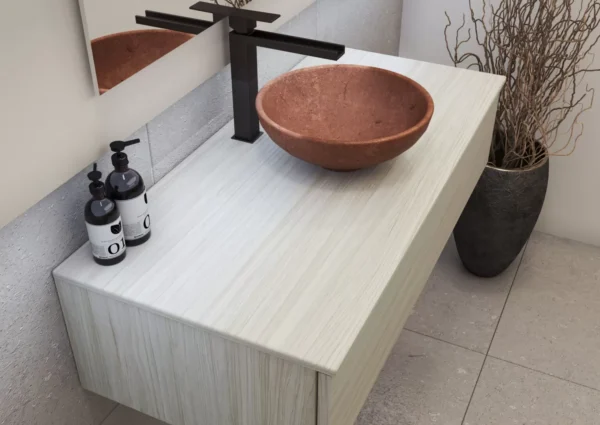 Vanitory Bajo Colgante Zetta 80cm 1 cajon - Imagen 2