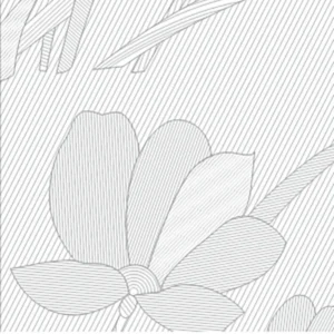 Rollo Vinílico autoadhesivo traslúcido flor cuadrada x 2 m