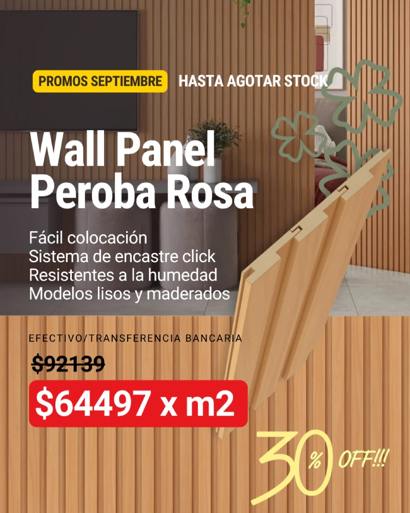Wall Panel MDF RH Peroba Rosa