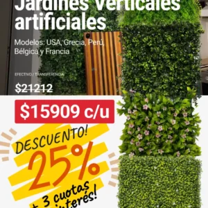 Jardín Artificial Vertical Perú 50x50cm x unidad