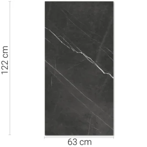 Porcelánico Armani Nero Lux 63 x 122 cm RC x m2
