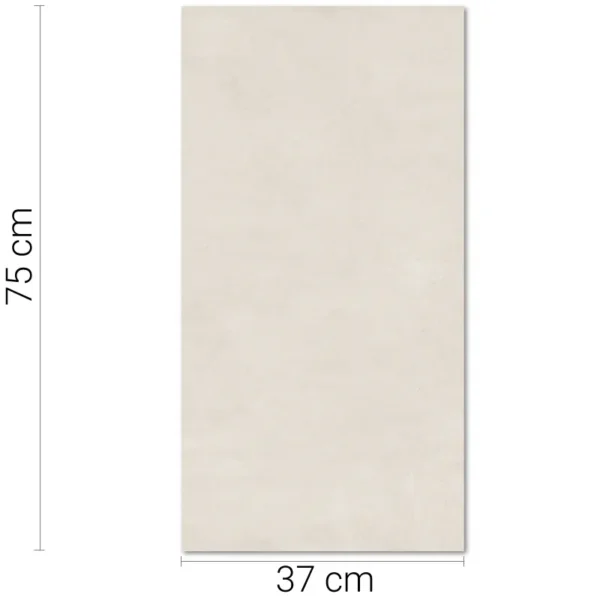 Porcelánico Oregon Off White Lux 37 x 75 cm RC x m2