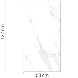 Porcelánico Supra Calacata Lux 63 x 122 cm RC x m2
