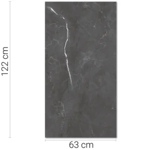 Porcelánico Supra Berton Nero Lux 63 x 122 cm RC x m2