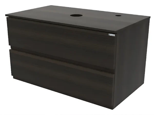 Vanitory Colgante Zetta Oliva 100cm 2 cajones