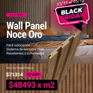 Wall Panel MDF RH Noce Oro