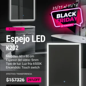 Espejo LED K202 60x80 cm