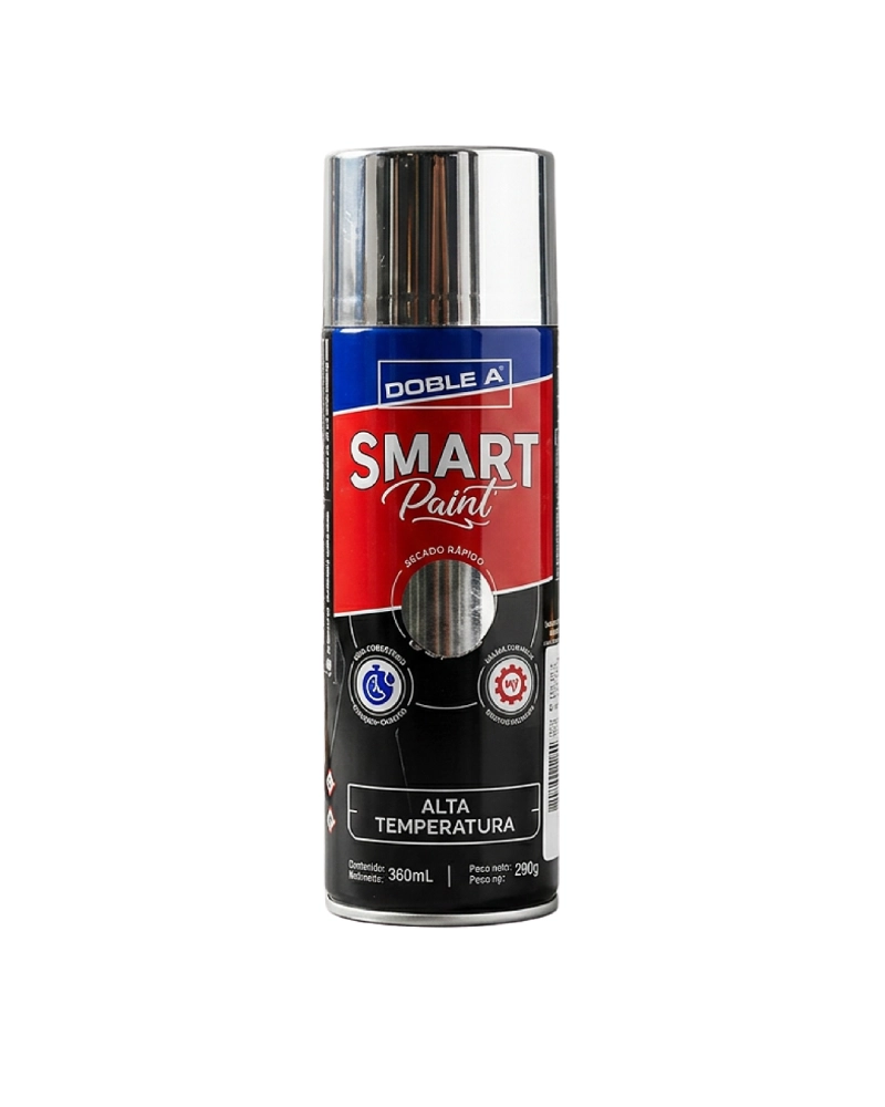 Pintura Aerosol Smart Paint AA 350 ml Alta Temperatura Aluminio