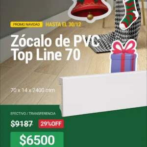 Zócalo resistente al agua - Top Line 70 x 2.40 mts