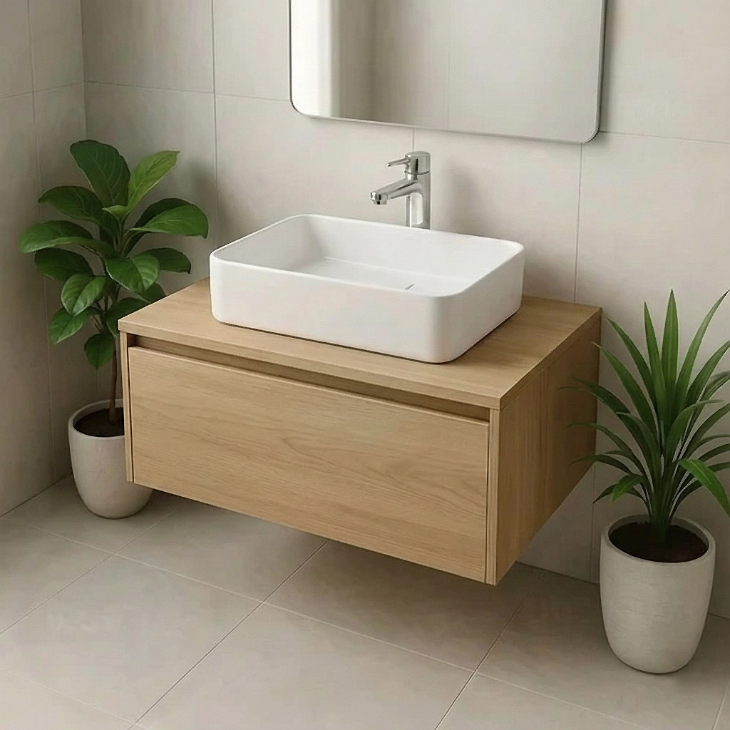 Bacha Deca Slime L.13040.17 Rectangular 40cm Blanca - Imagen 3