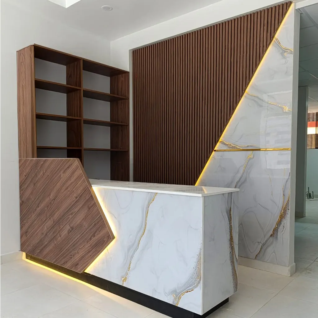 Placa UV Carrara Golden de 1.22 x 2.44 m - Imagen 2