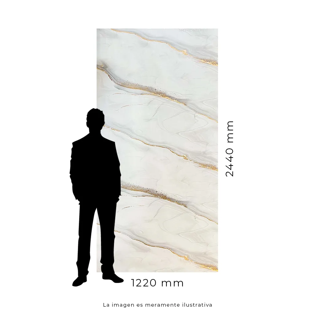 Placa UV Carrara Golden de 1.22 x 2.44 m - Imagen 5