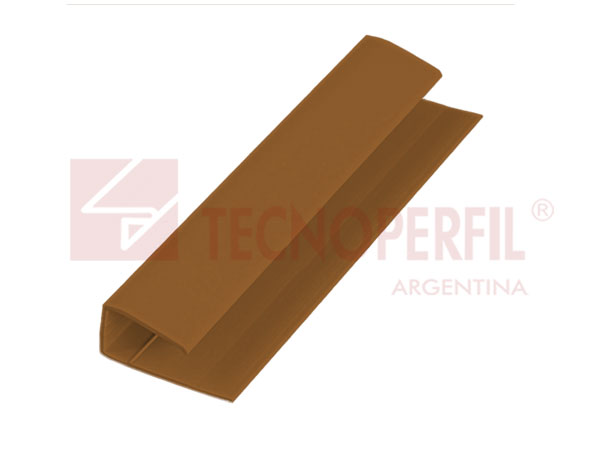 Arremate simple color madera de 6m