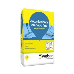 Autonivelante en capa fina Weber Bolsa de 25 kg