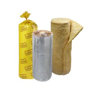 Lana de vidrio con papel kraft 38mmn