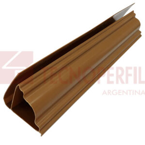Moldura "U" Color madera de 6m