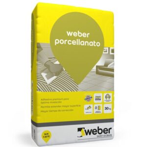 Pegamento Weber Pro porcelanato 25kg