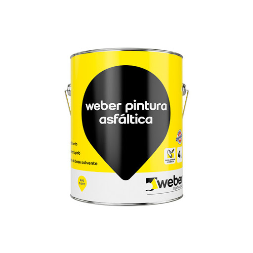 Pintura asfáltica Weber de 4 litros