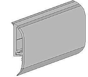 Zócalo Terminación para Pisos Vinílicos TEC 318 Media pared - Blanco