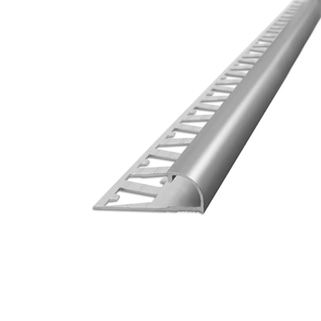 Guardacanto Bullnose Cromo Brillante 10 mm x 10 mm x 2,5 m