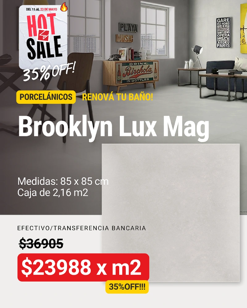 Brooklyn Lux Mag 85x85cm