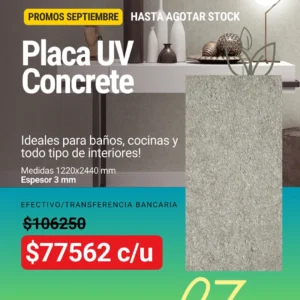 Placa UV Concrete 1.22x2.44m