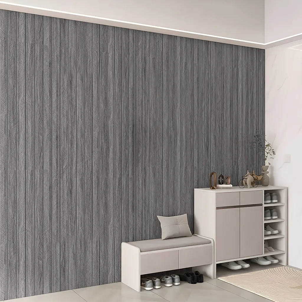 Wall Panel Autoadhesivo Acústico Gris Oscuro - Imagen 2