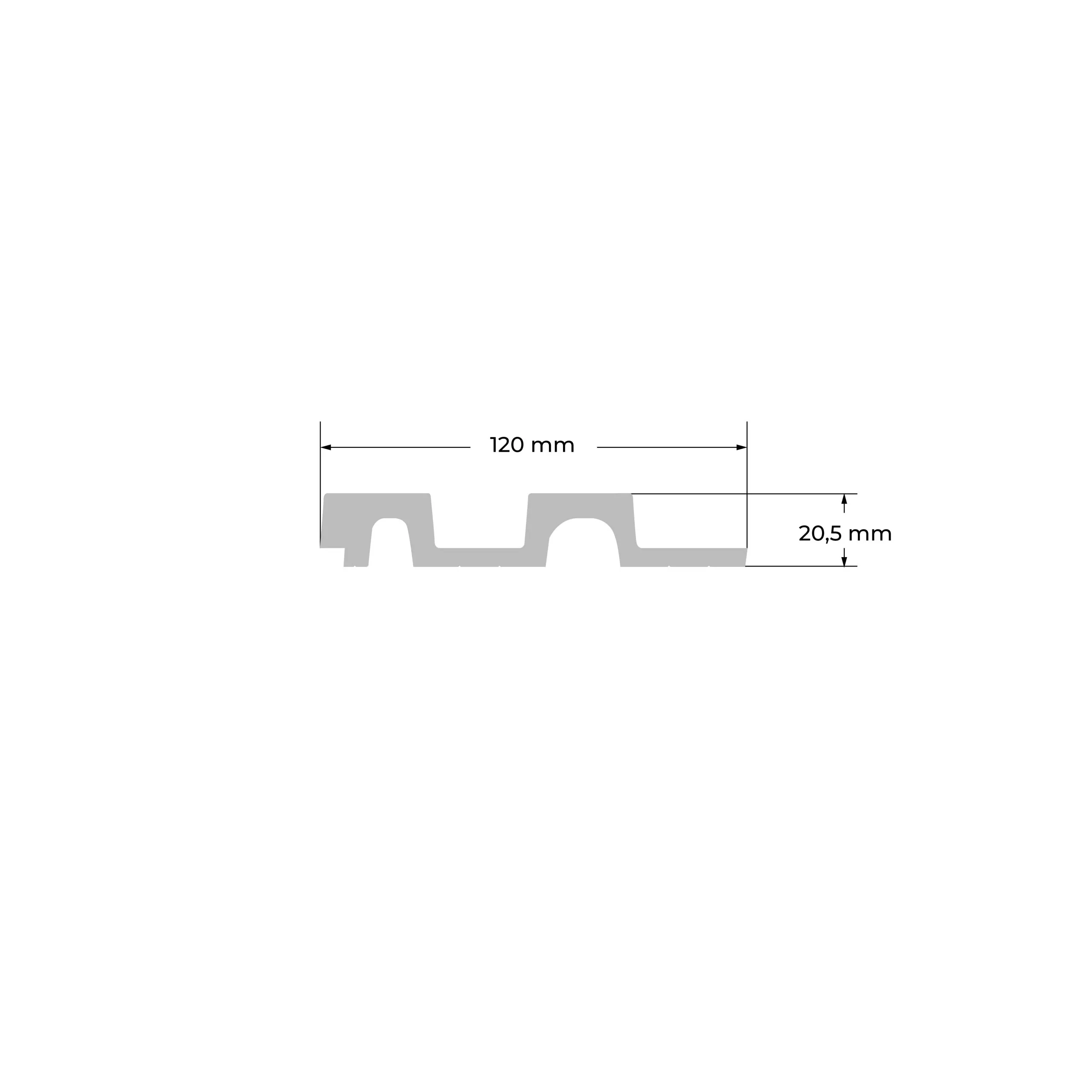 Wall Panel EPS Revestimiento interior Gris x unidad - Imagen 6