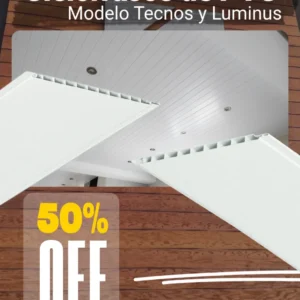 Promo de Cielorrasos de PVC Modelo Tecnos y Luminus