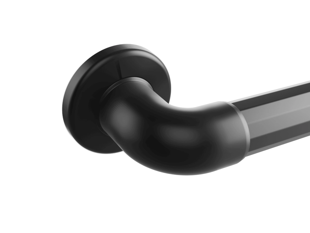 Barra de apoyo en PVC TEC 530 60cm Negra - Imagen 3